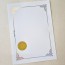 백색금홀로그램박 상장용지 인쇄샘플 SP000245
