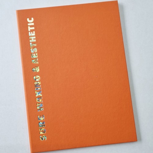 오렌지 엠보패턴 상장케이스 세로형 SC001808